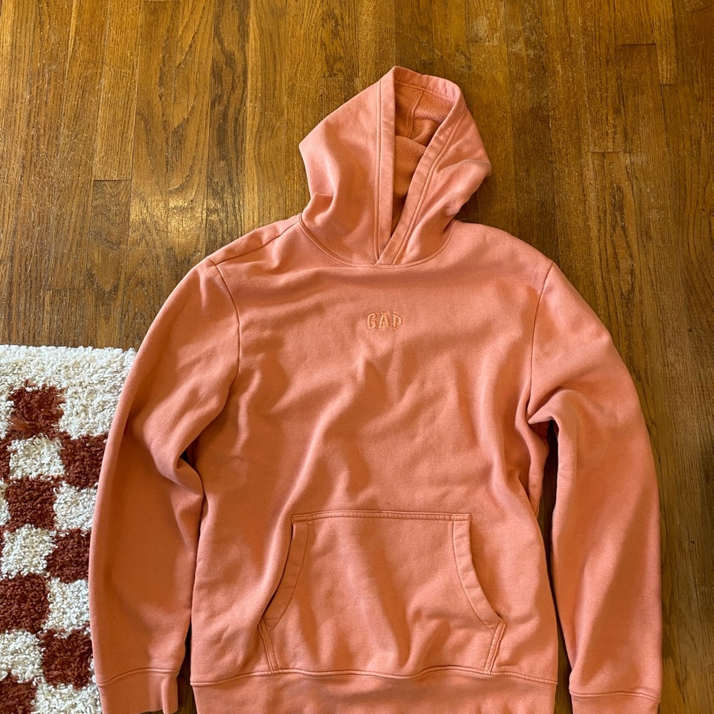 GAP Peachy Coral Logo Hoodie - Picture 2 of 5